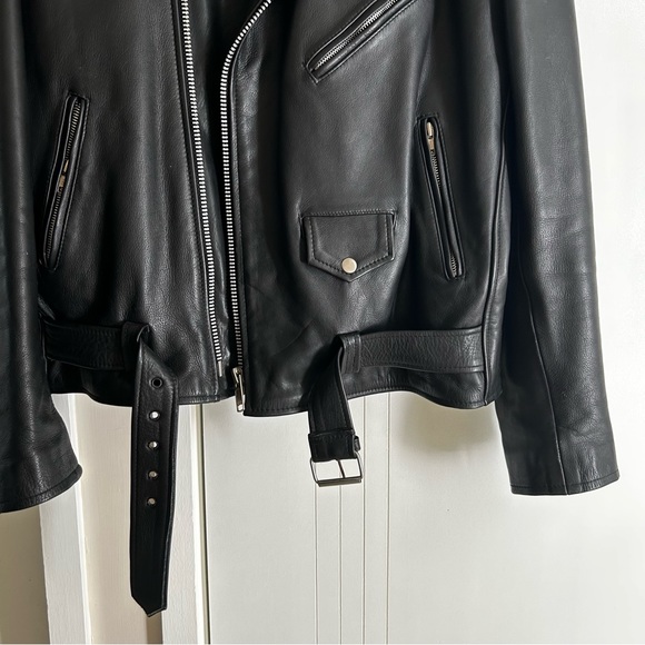 A-One Leather Biker Jacket XL - Picture 2 of 4